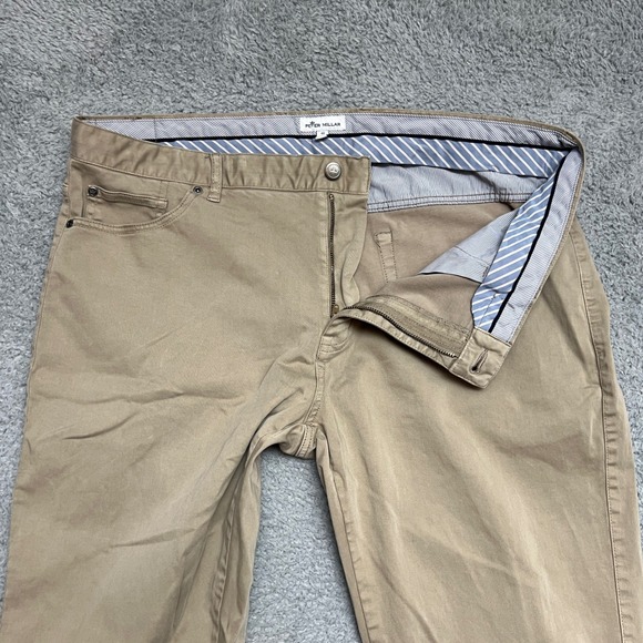 Peter Millar Chino Pants Mens 40 Beige Ultimate Sateen Five Pocket Performance - Picture 1 of 11